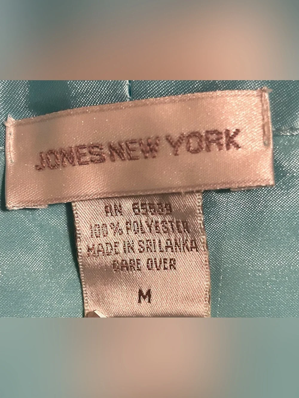 Jones New York Embroidered Robe & Slip Set - Teal - Picture 8 of 10